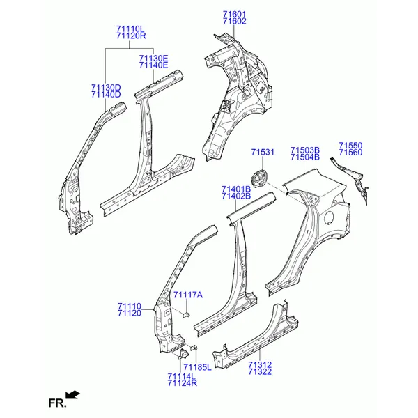 панель кузова боковая