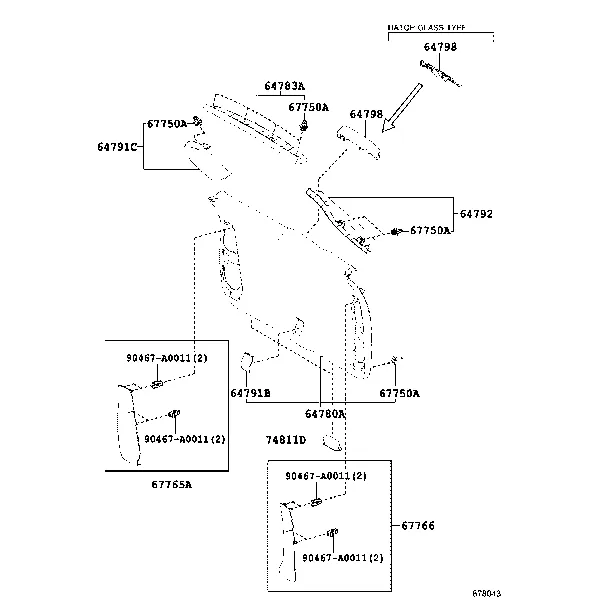 BACK DOOR PANEL & GLASS