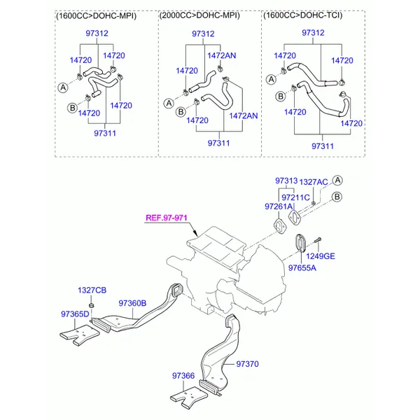 Воздуховоды и шланги системы отопления