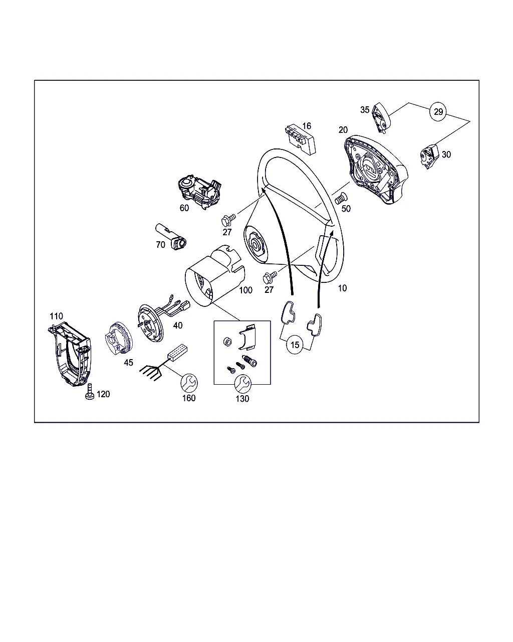 РУЛ. КОЛЕСО И ЗАМОК БЛОКИРОВ. РУЛ. ВАЛА