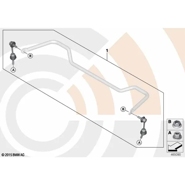Ремкомплект стойки штанги стабилизатора