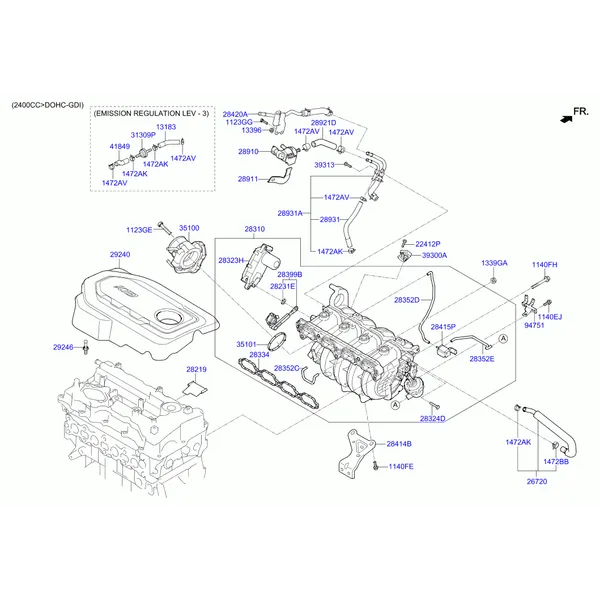 коллектор выпускной двигателя