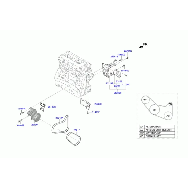 насос охлаждающей жидкости
