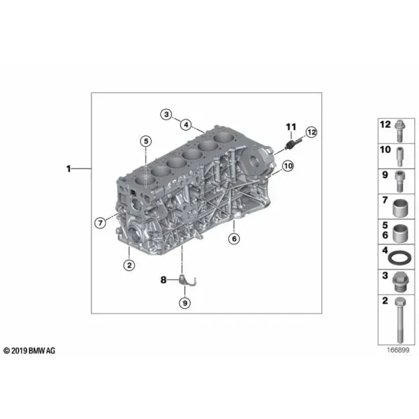 Блок-картер двигателя