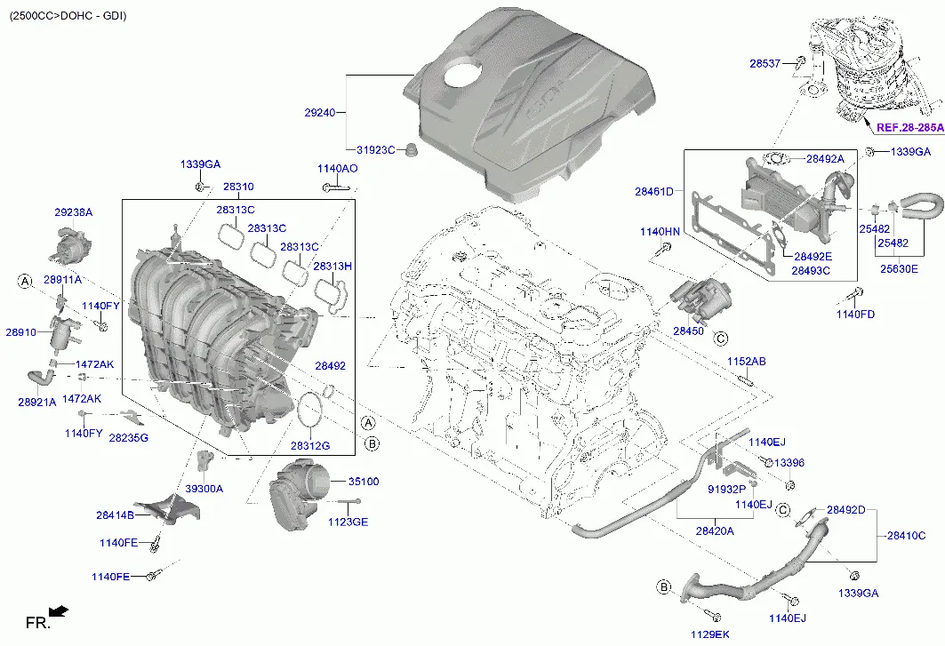 коллектор выпускной двигателя
