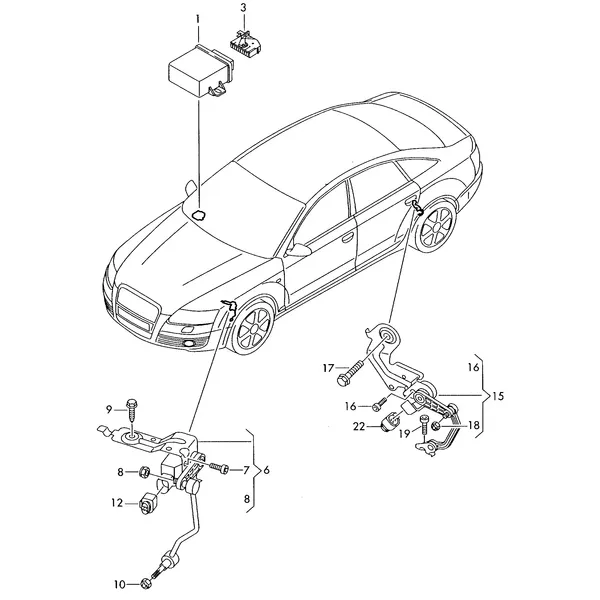 БУ автоматического корректора фар