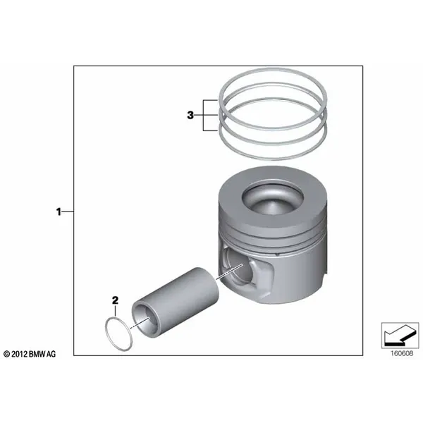Поршень кривошипно-шатунного механизма