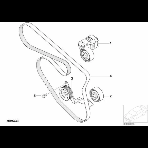 Ременный привод компрессора кондиц.