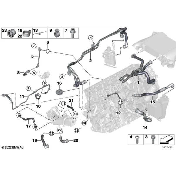 Сист.охлажд.- шланги сист.охл.двигателя
