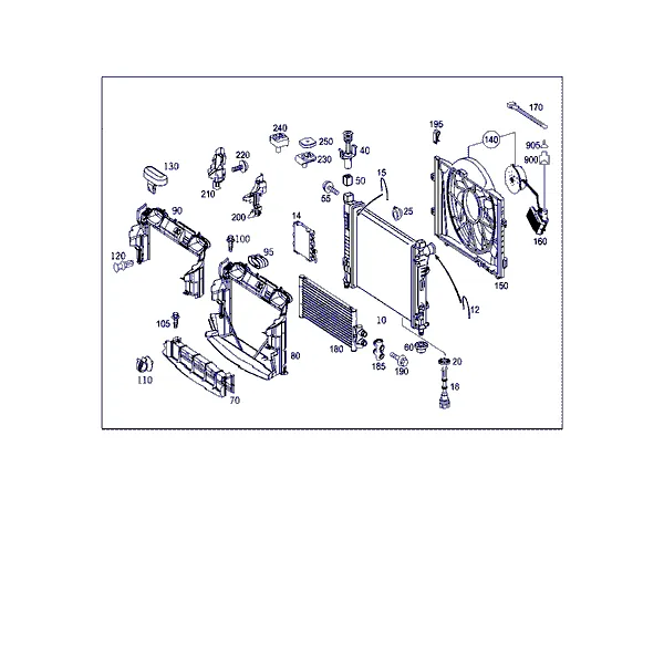 РАДИАТОР, КРЕПЛЕНИЕ И ОБЛИЦОВКА