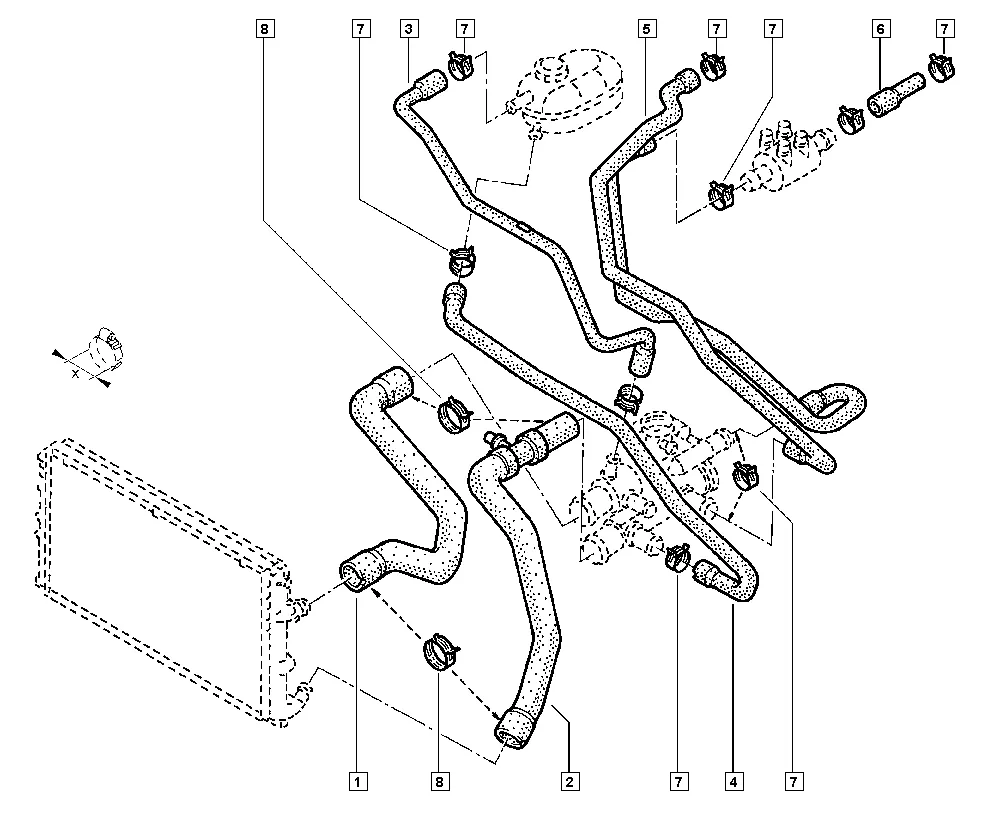 Трубопровод радиатора
