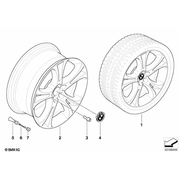 BMW LM Rad Doppelspeiche 275