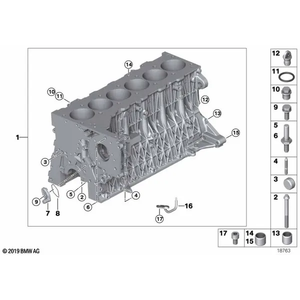 Блок-картер двигателя