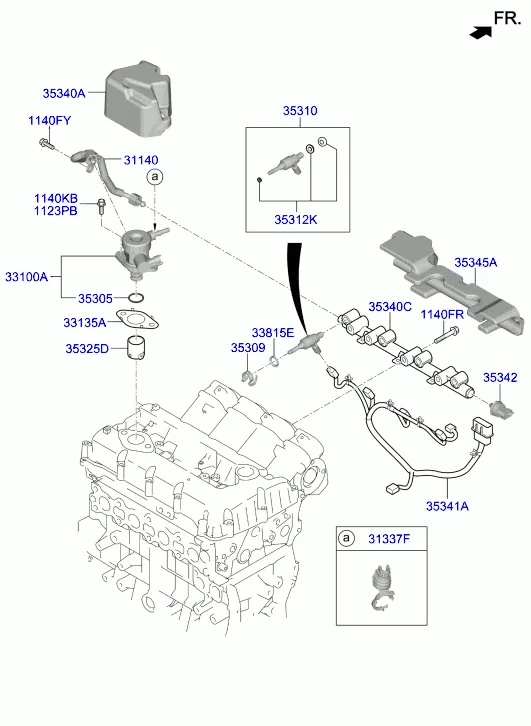 дроссельная заслонка и инжектор