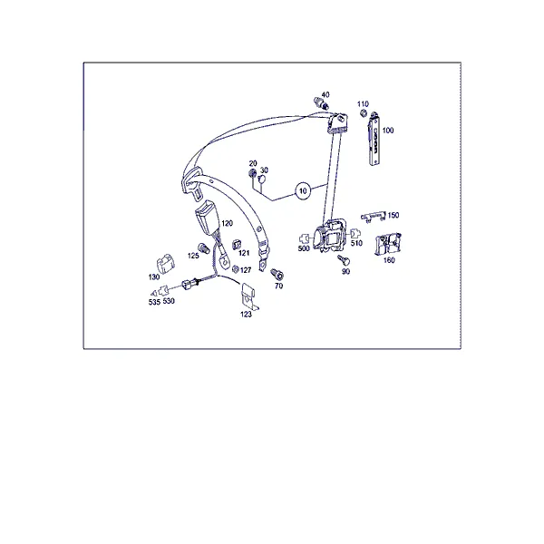 РЕМЕНЬ БЕЗОПАСНОСТИ СИДЕНЬЯ ВОДИТЕЛЯ