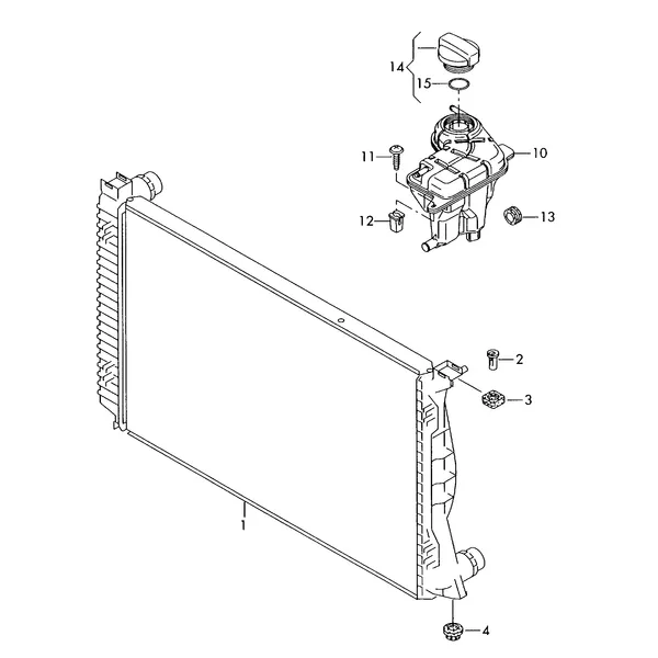 Радиатор охлаждающей жидкости Расширительный бачок