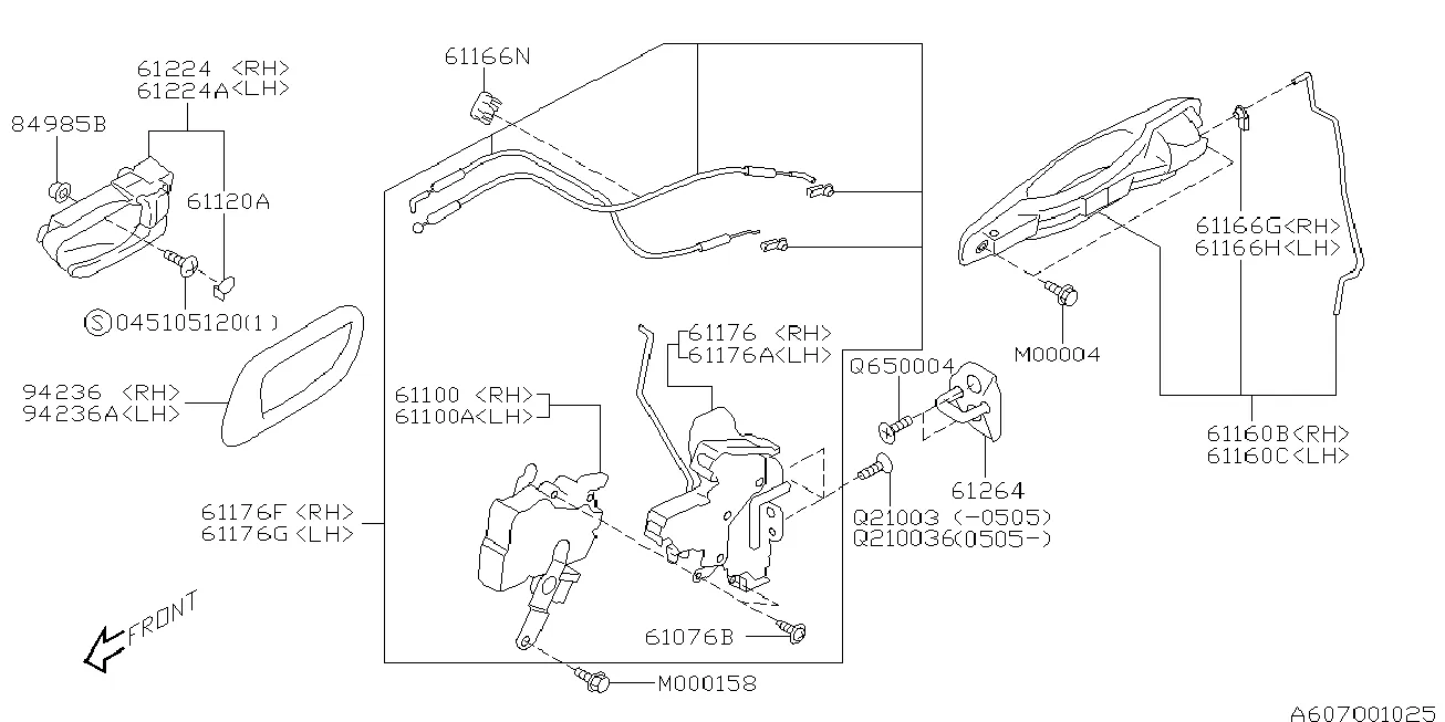 DOOR PARTS (LATCH & HANDLE)