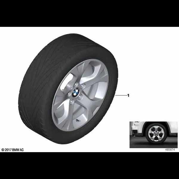 BMW кол.с л/с д.звездообр.спицы 317 -17"