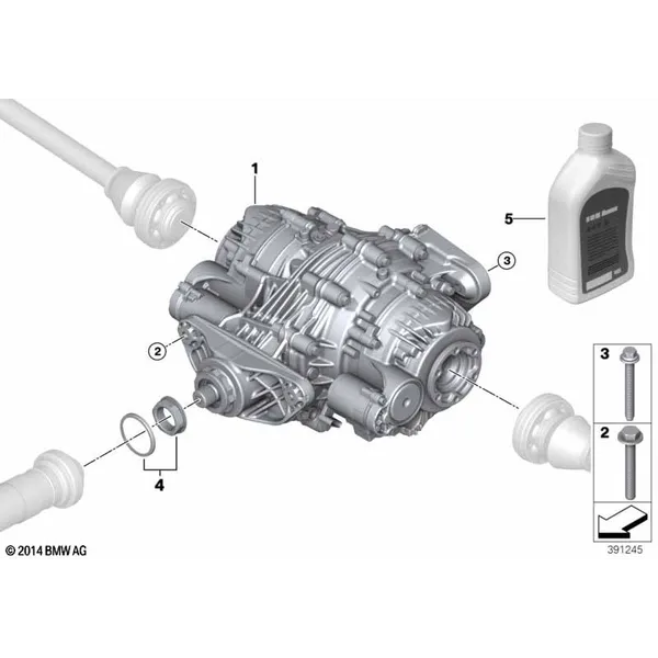 Редуктор заднего моста QMV / крепление