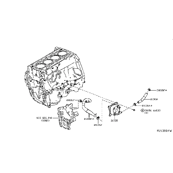 Масляный радиатор ; OIL COOLER CVT
