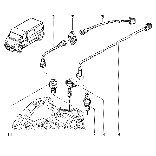 Кабель счетчика - Маслоизмерительный щуп