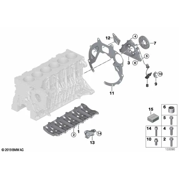 Блок цилиндров/дополнительные элементы