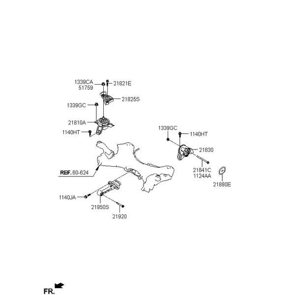 Подвеска двигателя и коробки передач