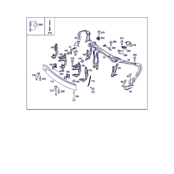 ПЕРЕД. ЭЛЕМ. ЖЕСТКОСТИ И ОПОРА РАДИАТОРА