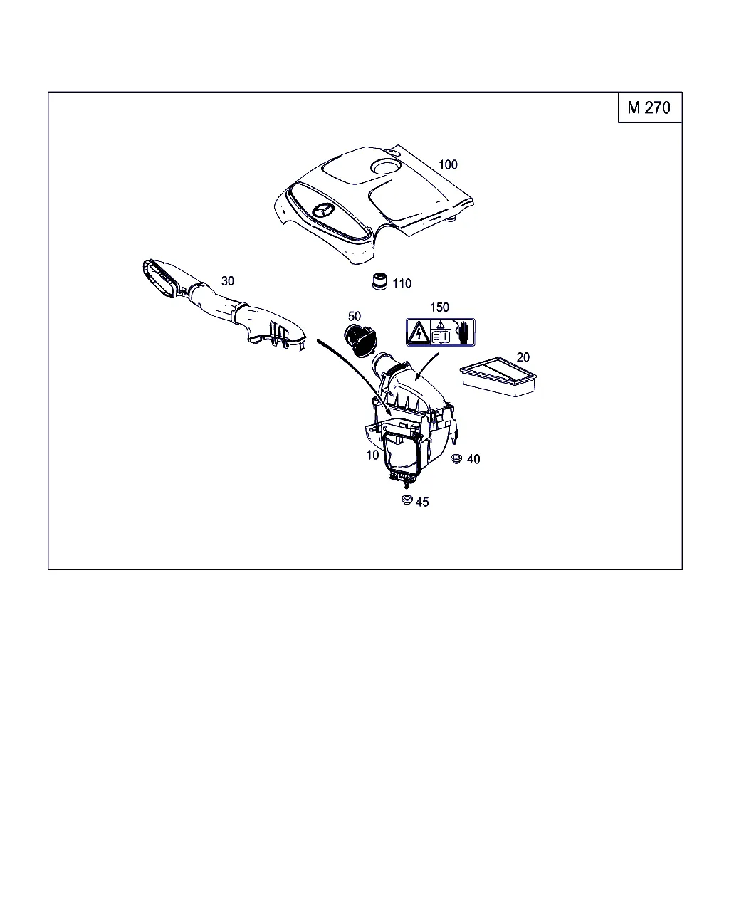 ВОЗДУХОЗАБОРНИК БЕНЗИНОВЫХ А/М