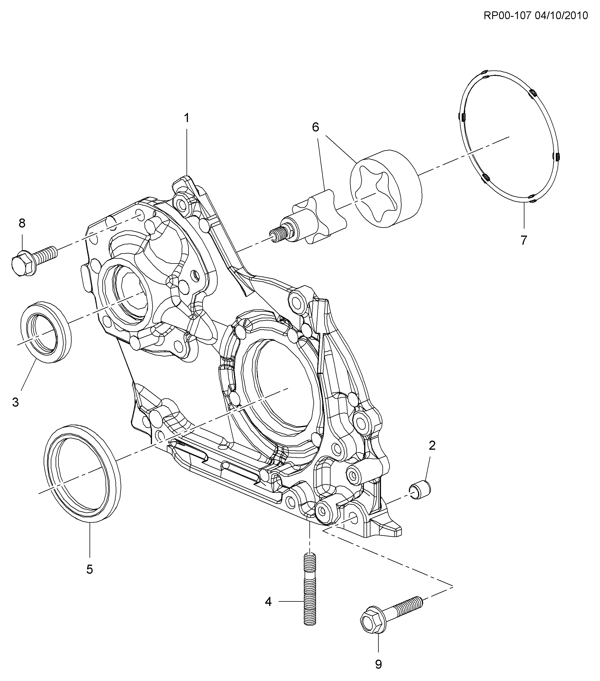 ДВИГ. СБ.-L4 PART 4 МАСЛЯНЫЙ НАСОС И ФИТИНГ (LUD/1.7L)