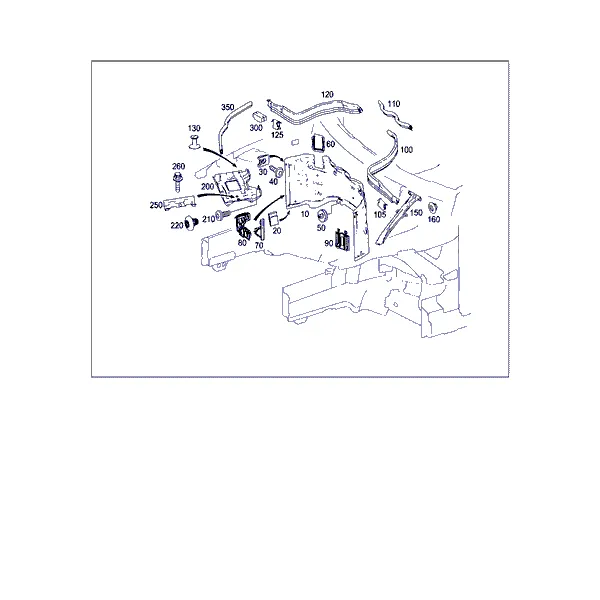ПЕРЕГОРОДКА МОТОРНОГО ОТСЕКА, НАВЕСНЫЕ ДЕТАЛИ МОДУЛЬНОГО БРЫЗГОВИКА