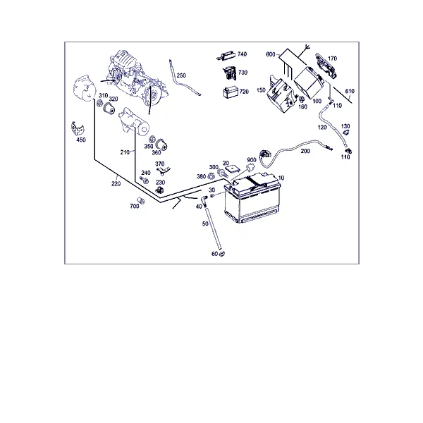 ПРОВОД АКБ, СТАРТЕРА И ГЕНЕРАТОРА