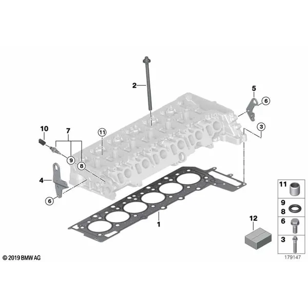 Головка блока цилиндров-доп.элементы