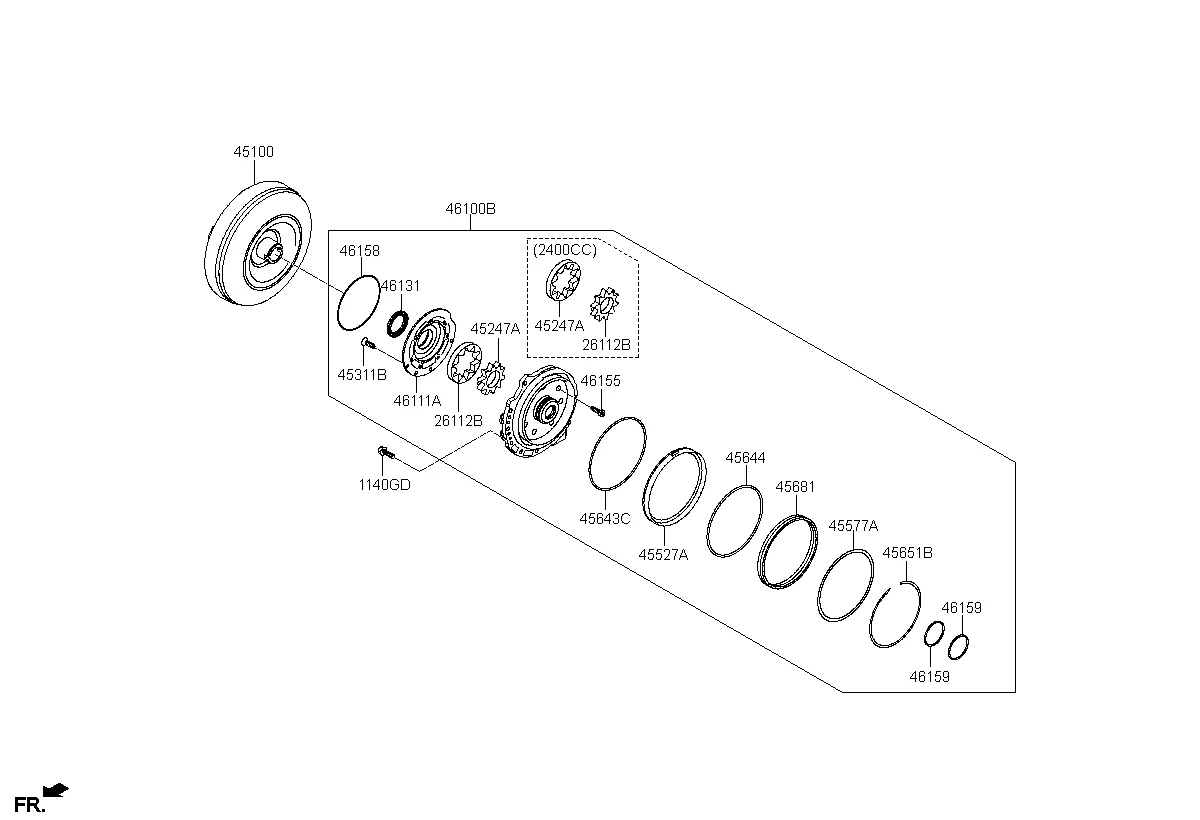 OIL PUMP & TORQUE CONVERTER - AUTOMATIC