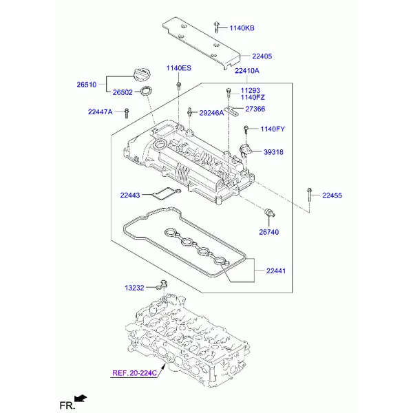 Крышка головки цилиндров