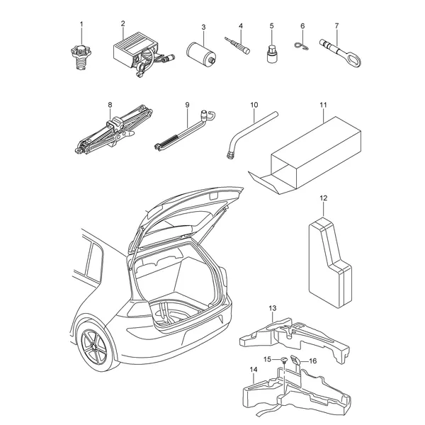 Набор бортового инструмента