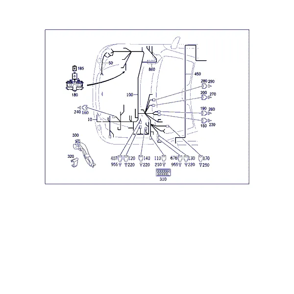 ЖГУТ ЭЛ.ПРОВОДКИ ДВИГАТЕЛЯ НА КУЗОВЕ