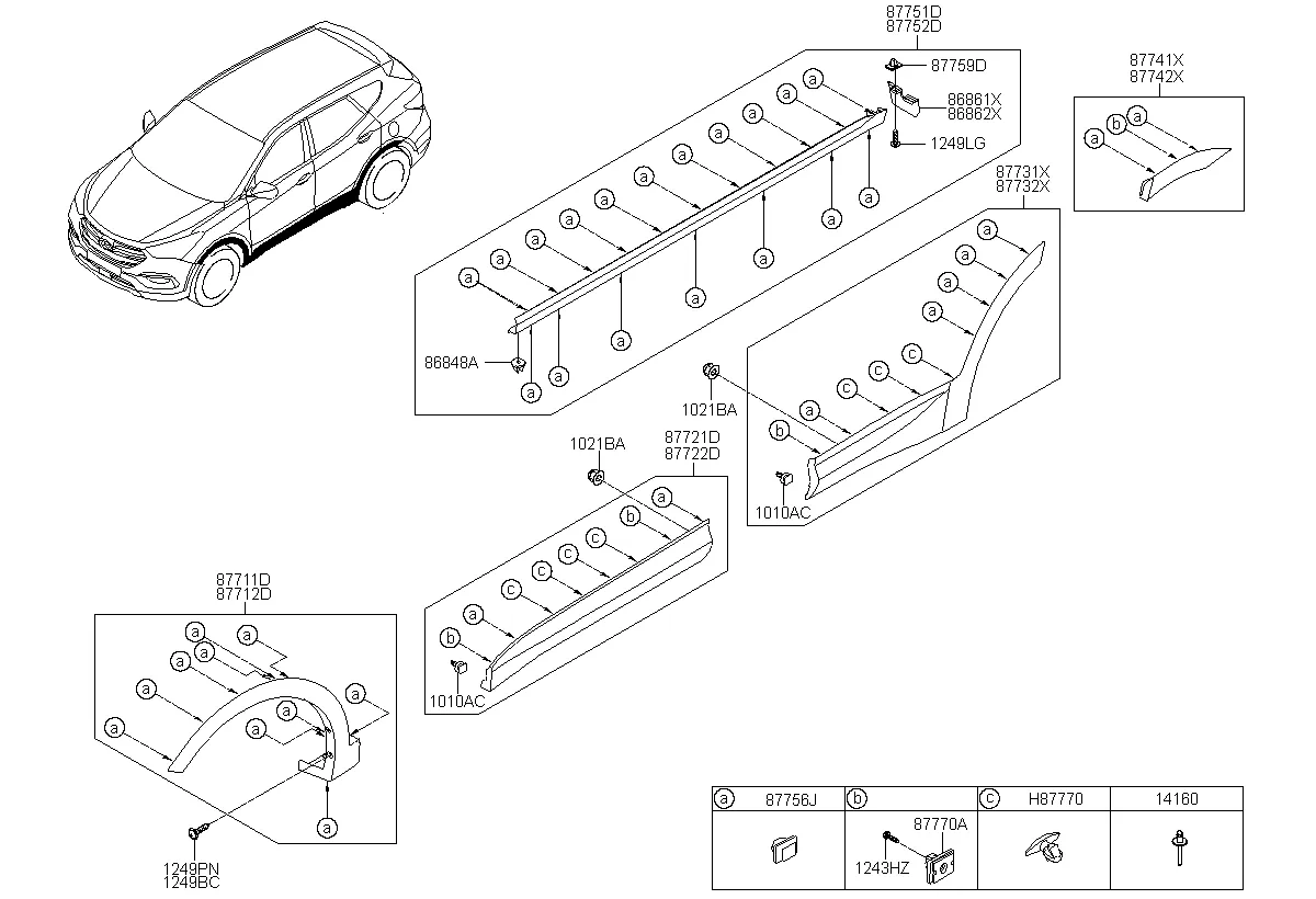 молдинг кузова боковой