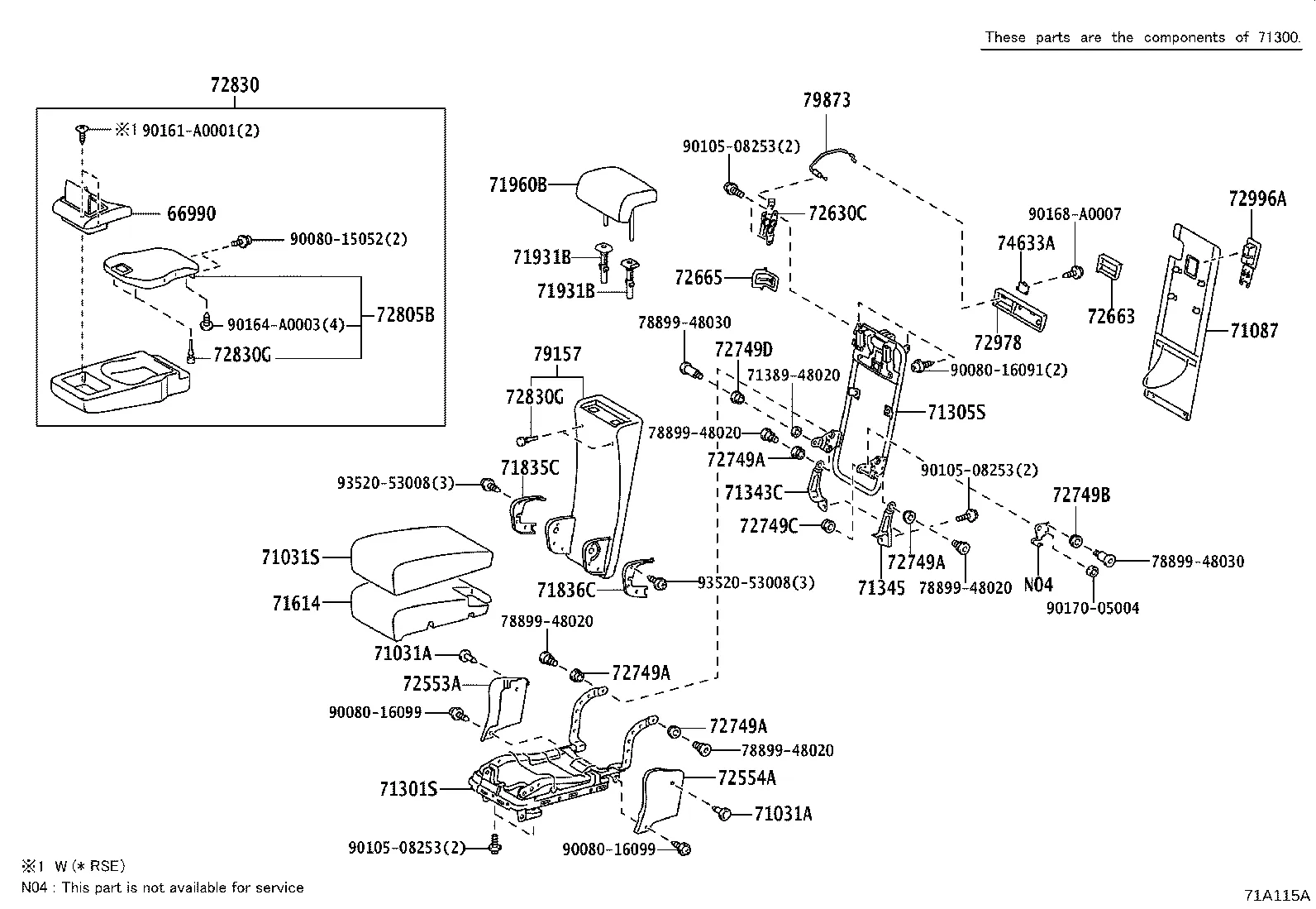 REAR SEAT & SEAT TRACK
