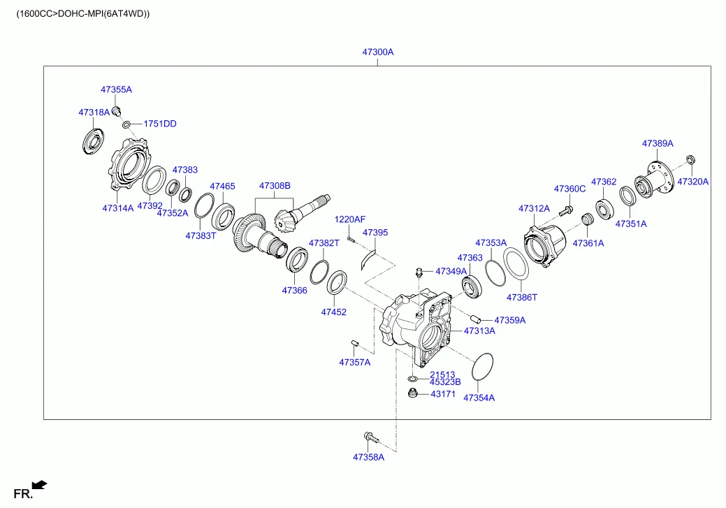 коробка раздаточная в сборе