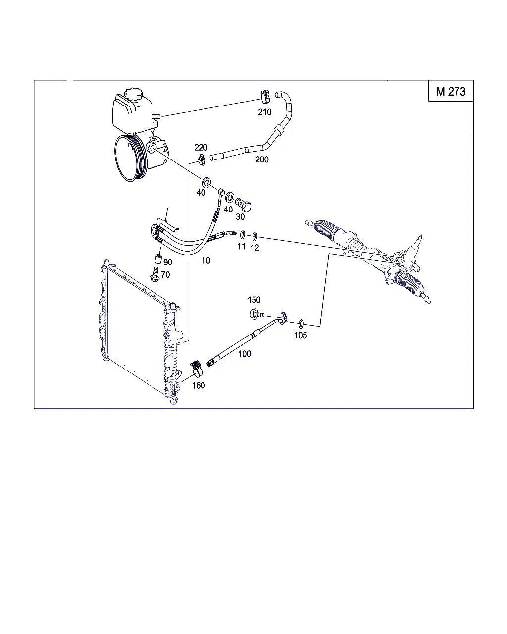 КОМПЛЕКТ ТРУБОК ДЛЯ А/М С БЕНЗ. ДВИГ.