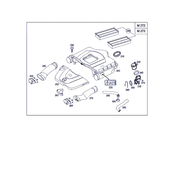 ВОЗДУХОЗАБОРНИК БЕНЗИНОВЫХ А/М