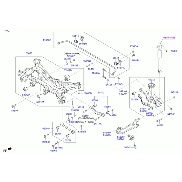 Рычаг задней подвески