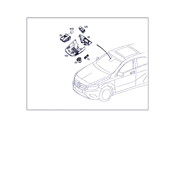 ДАТЧИКИ, КАМЕРА И ПЕРЕКЛЮЧАТЕЛЬ ЗА ВЕТРОВЫМ СТЕКЛОМ