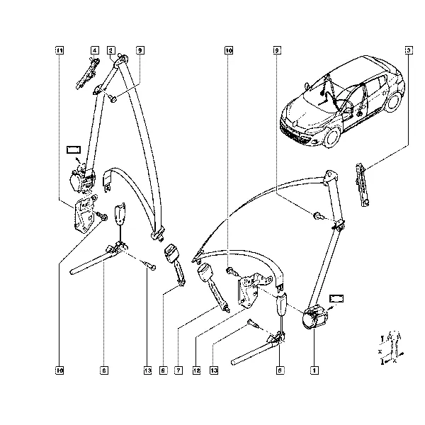 Ремни безопасности