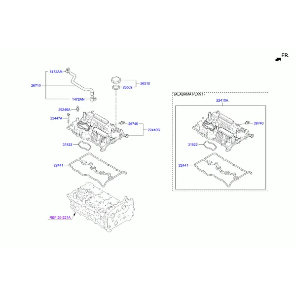 Крышка головки цилиндров