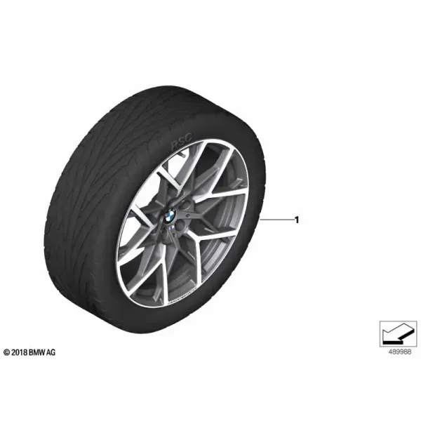 Комплект летних колес M Performance Y-образные спицы