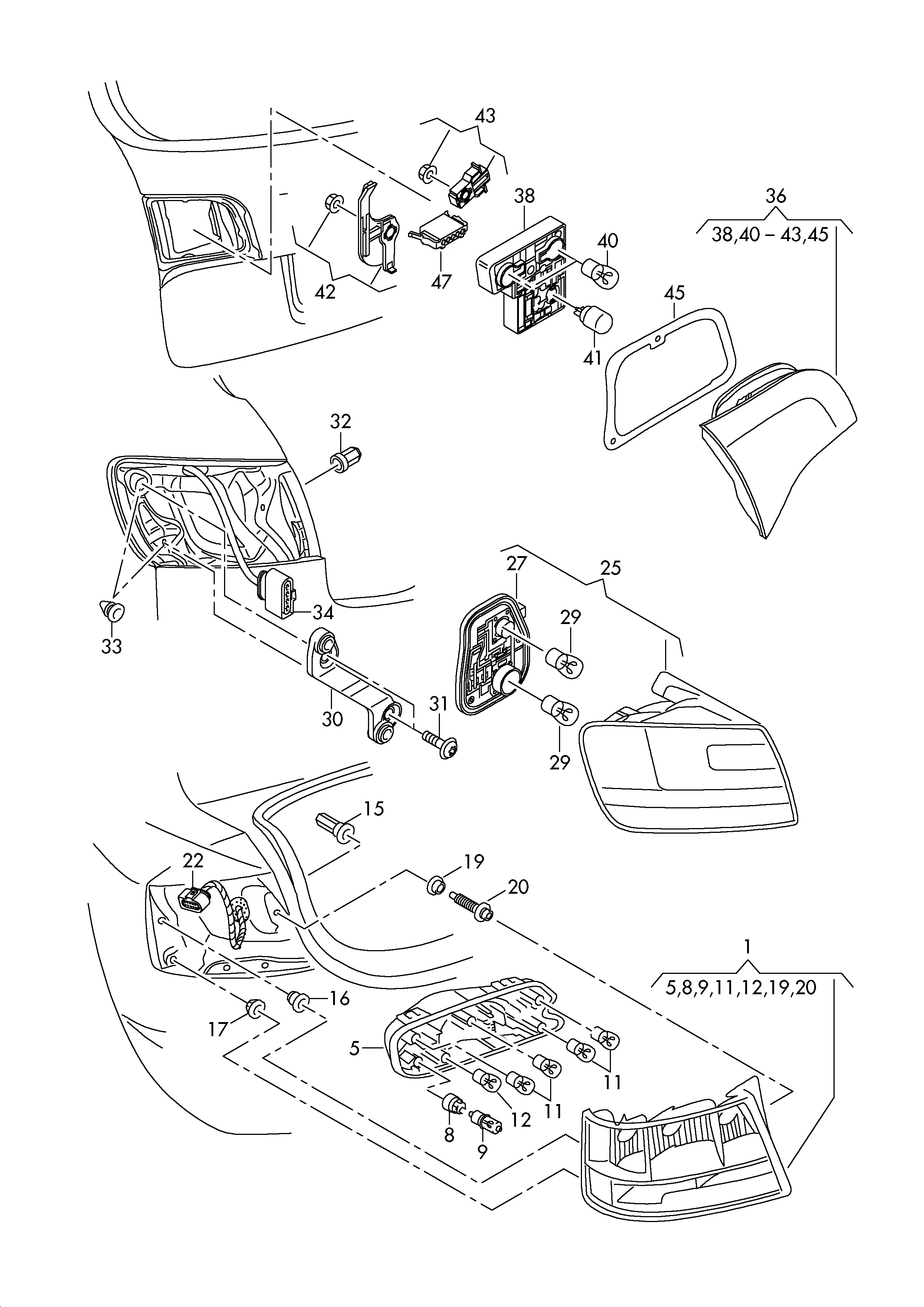 Задний фонарь