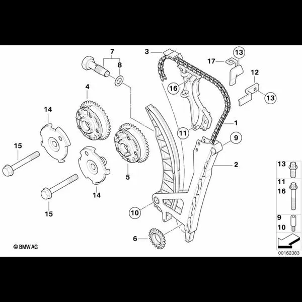 Приводная цепь механ.газораспределения