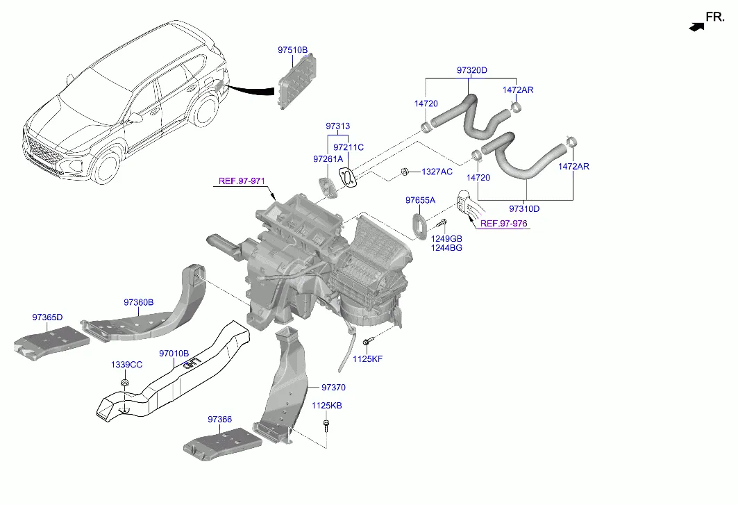 Воздуховоды и шланги системы отопления